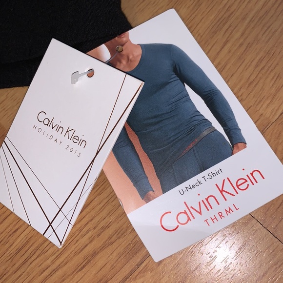 NWT Calvin Klein Thermal U Neck Long Sleeve Shirt - Picture 5 of 7